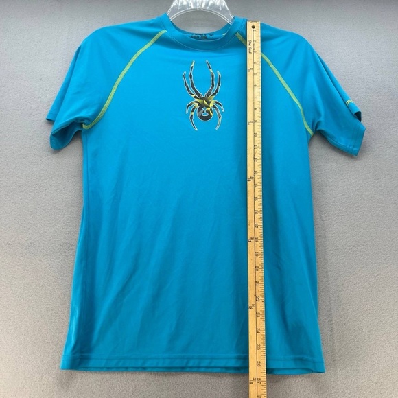 Spyder Boys Swim T-shirt Rash guard Light Blue Boys Size XL Great Condition - Picture 10 of 10